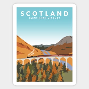 Scotland Travel Poster Sticker